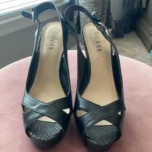 Guess slingback peep toe heel!!!